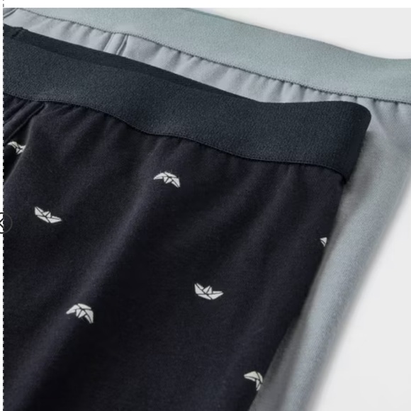 Men's Paper Boat Print Boxer Briefs 2pk - Goodfellow & Co™ Black Size S - Picture 5 of 8